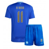 Camiseta Argentina Angel Di Maria #11 Segunda Equipación Replica Copa America 2024 para niños mangas cortas (+ Pantalones cortos)
